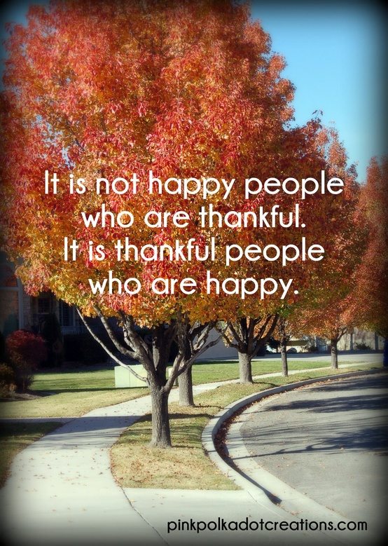 Be Thankful, Be Happy