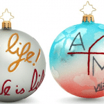 Diane von Furstenberg and Kellan Lutz Christopher Radko ornaments