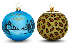 Brooklyn Decker and Cyndi Lauper Christopher Radko ornaments