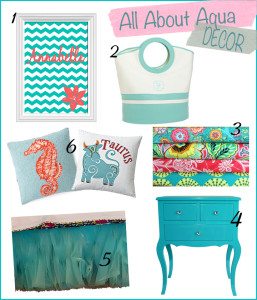 All About Aqua Decor | AFancyGirlMust.com