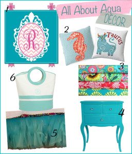 All About Aqua Decor | AFancyGirlMust.com