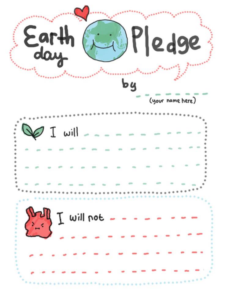 Earth Day Pledge from babalisme.blogspot.com