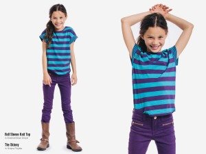 7 for All Mankind Kids Fall 2013: The Skinny in Grape Royale