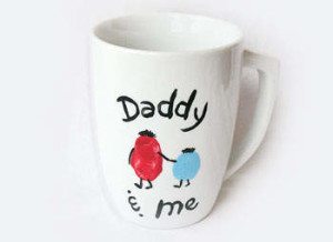 Daddy & Me Mug via http://crafts.kaboose.com