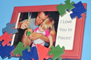 "I Love You to Pieces" Father's Day Frame