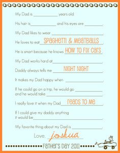 "About My Dad" Fill-in-the-Blank via http://simplymontessori.blogspot.com