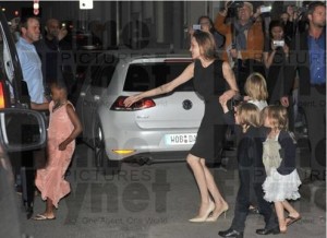 Zahara and Vivienne Jolie-Pitt in Pale Cloud