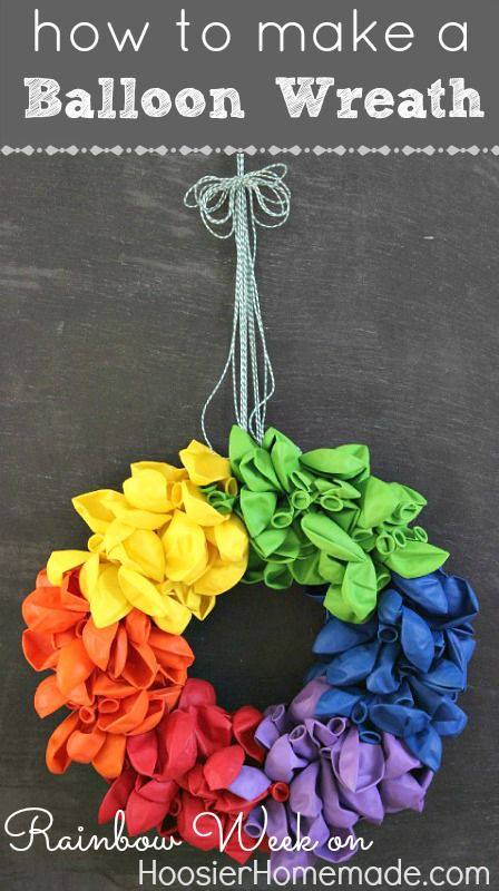 Balloon Wreath posted by Cake It Up | AFancyGirlMust.com