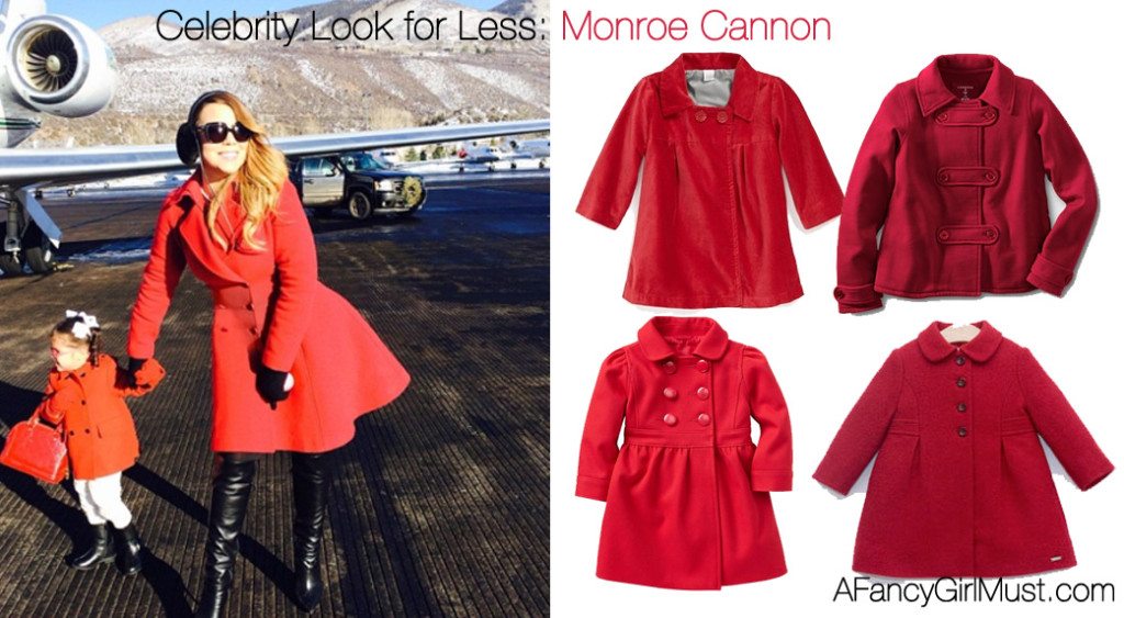 Celebrity Kids Look for Less: Monroe Cannon's Red Coat | AFancyGirlMust.com