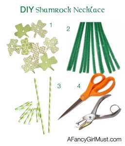 DIY Shamrock Necklace | AFancyGirlMust.com