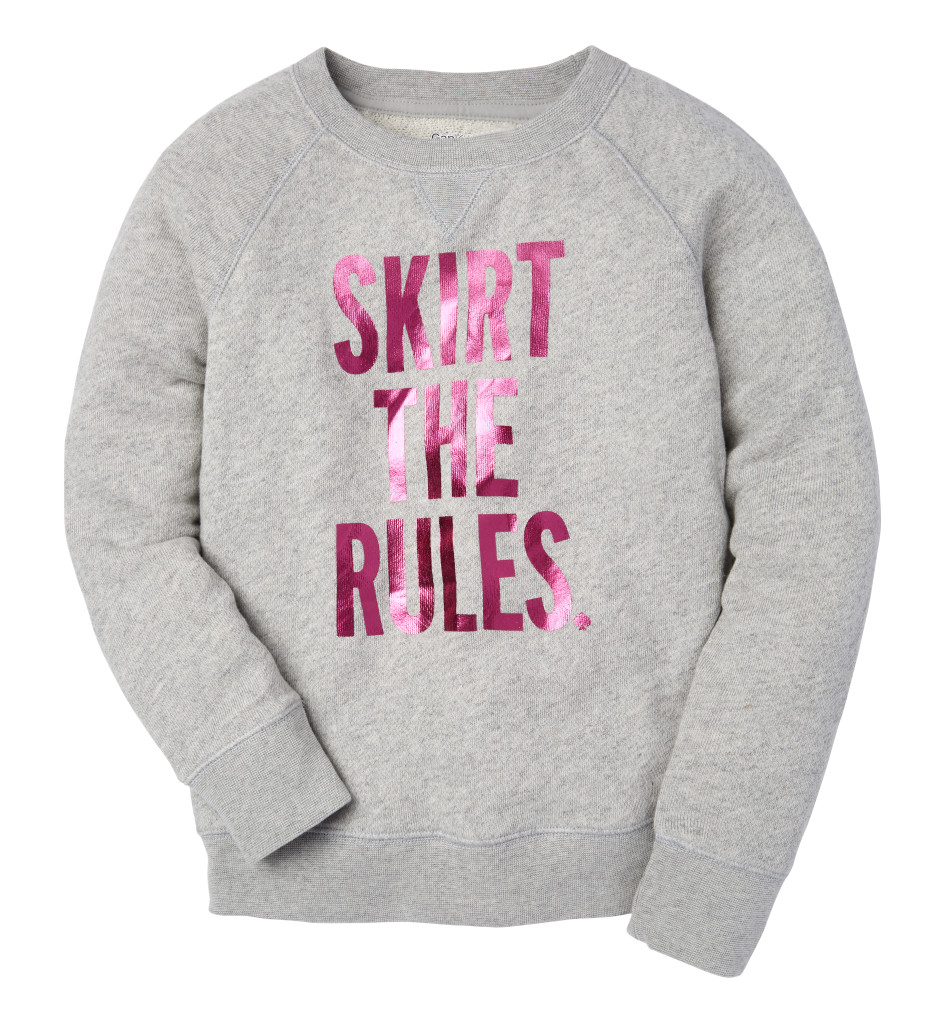 GAPKIDS KATE SPADE SKIRT THE RULES CREW SWEATER #138280