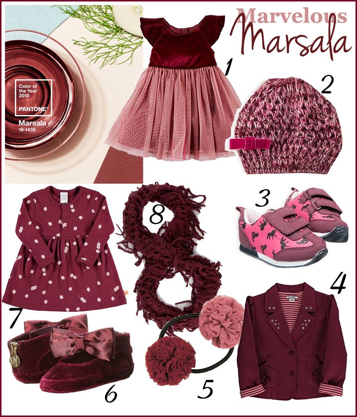 Trendspotting: Pantone Color of the Year 2015 Marsala for Kids