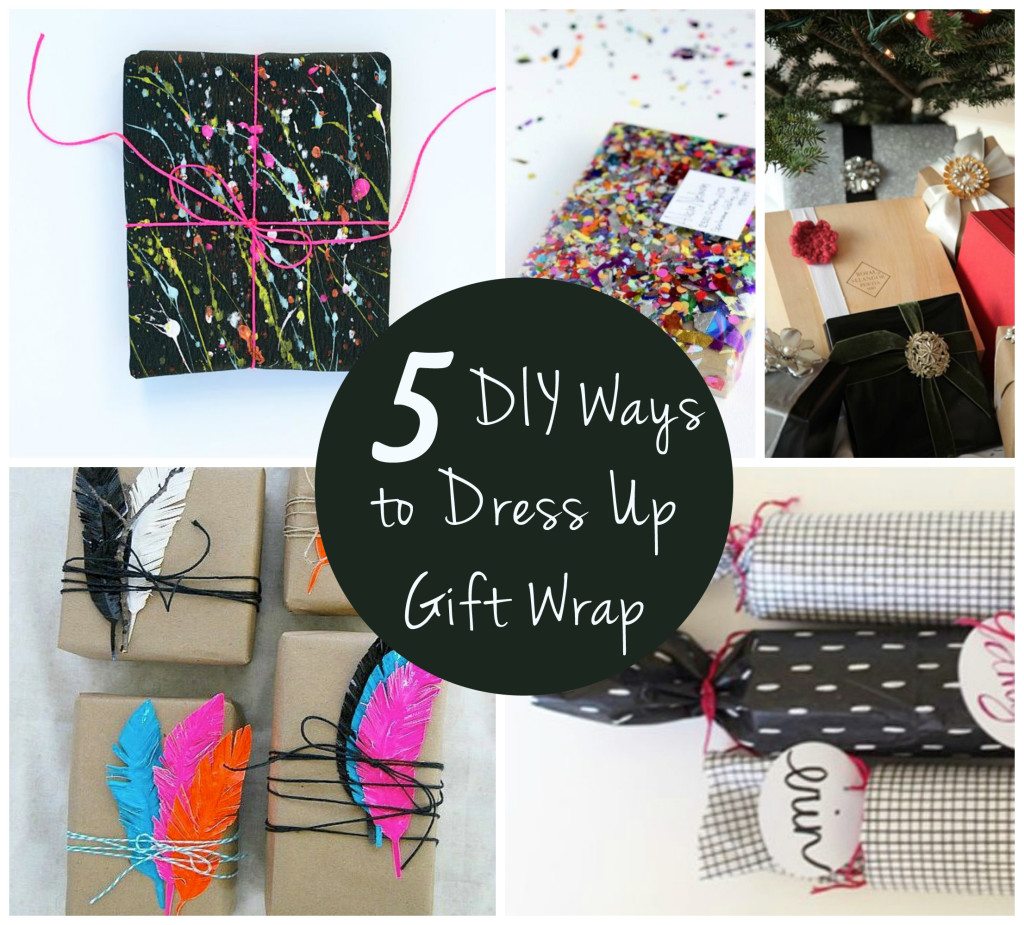 5 DIY Ways to Dress Up Your Gift Wrap  | AFancyGirlMust.com