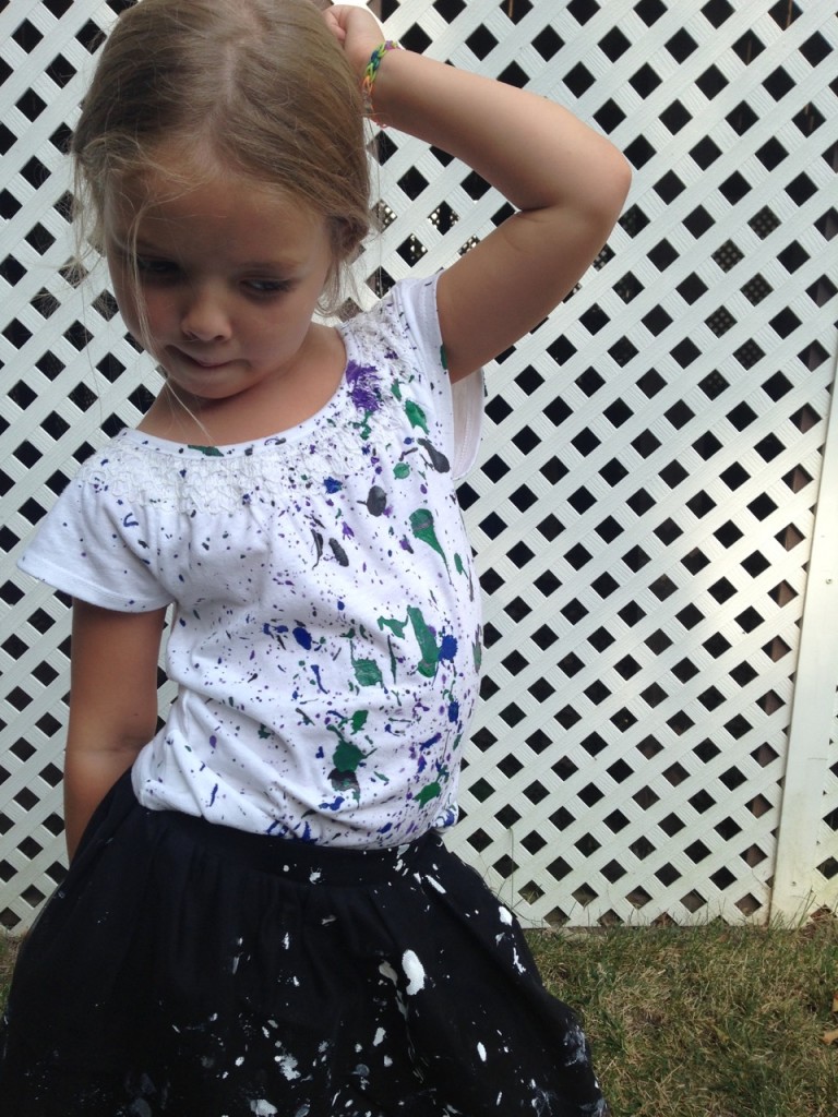 DIY Splatter Paint Clothing for #BTS Cool | AFancyGirlMust.com