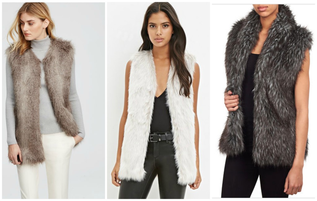 4 Beauty & Fashion Musts for Fall  - Faux Fur Vests