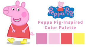 Girls Winter Birthday Color Palette Based on Cartoon Characters