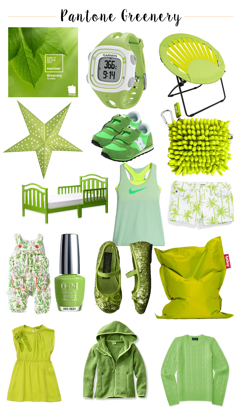 Kidswear Inspiration: Greenery - The 2017 Pantone Color of the Year