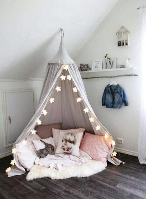 Girls Bedroom Decor Inspo: Stars, Gray and Pink