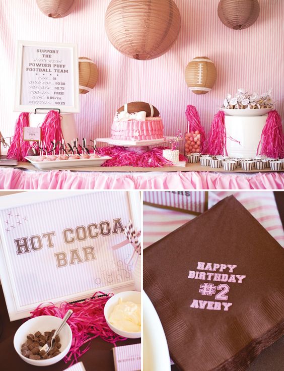 8 Ideas for a Girly Football Party